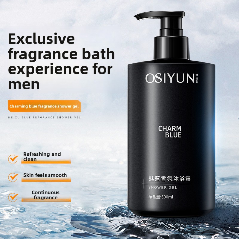 Perfume Fragrance Types For Men - 매력적인 블루 향 남성용 샤워젤, 딥
