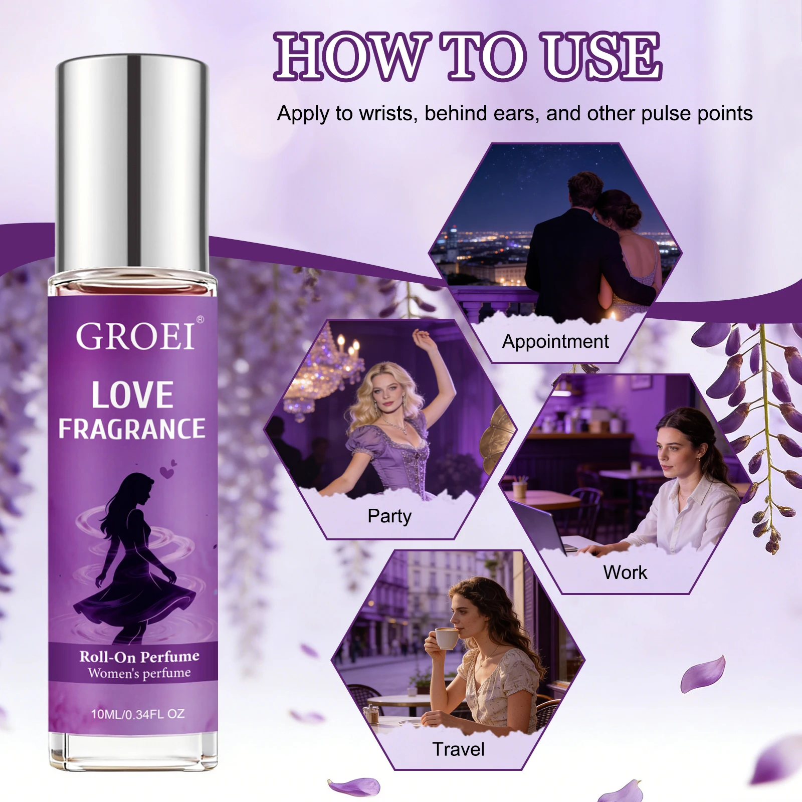 10ml 그로이 여성용 롤온 향수, 오래 지속되는 레이 - On Perfume & Fragrance Kota Bogor 리뷰 및 가격