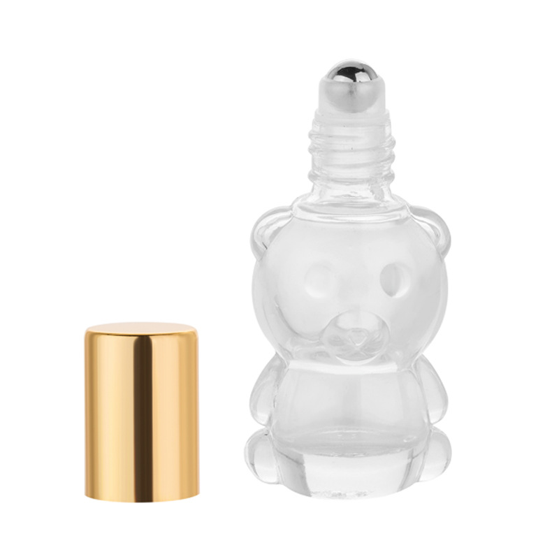 에센셜 오일 유리 병 빈 분명 곰 모양의 철강 롤러 볼 - On Perfume & Fragrance Kota Bogor 리뷰 및 가격