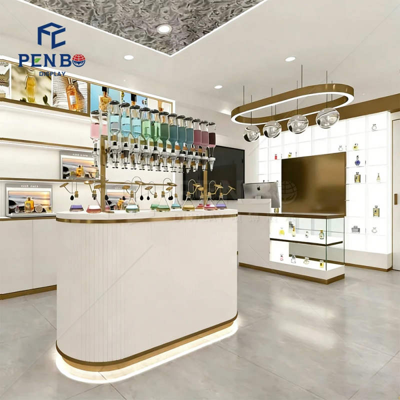 맞춤형 조명 향수 진열장 고급 향수 바 쇼케이스 가구  - Perfume Fragrance Bar 리뷰 및 가격