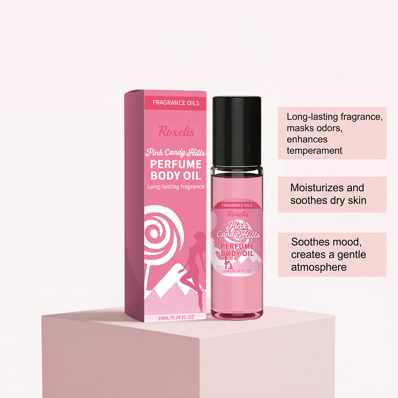 핑크 슈가 향 에센셜 오일 - 바디 피부에 수분을 공급 - Perfume Fragrance Moisturizer 리뷰 및 가격