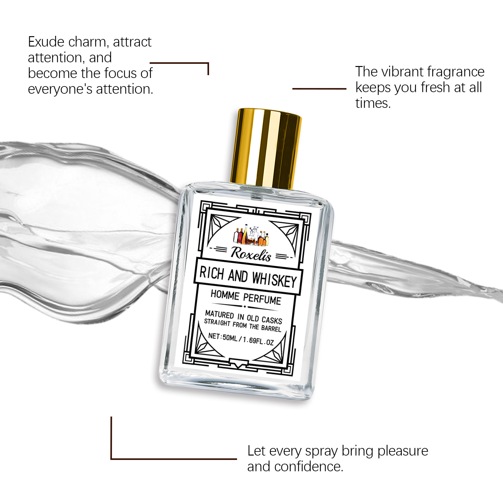 록셀리스 50ml 참 위스키 남성 향수 구롱 향기 우아 - Fragrance Perfume For Man 리뷰 및 가격
