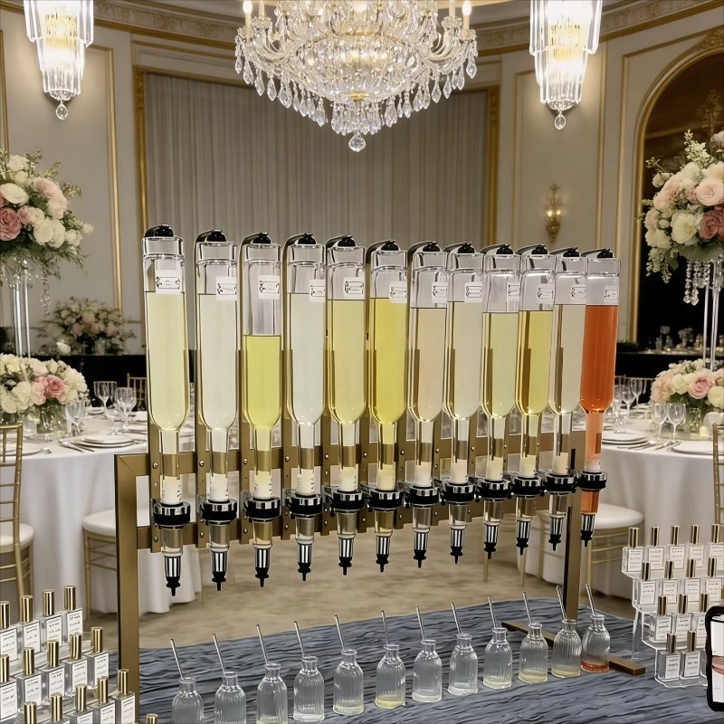 디자인 데스크탑 스탠드 고급 골드 향수 디스펜서 12병 - Perfume Fragrance Bar 리뷰 및 가격
